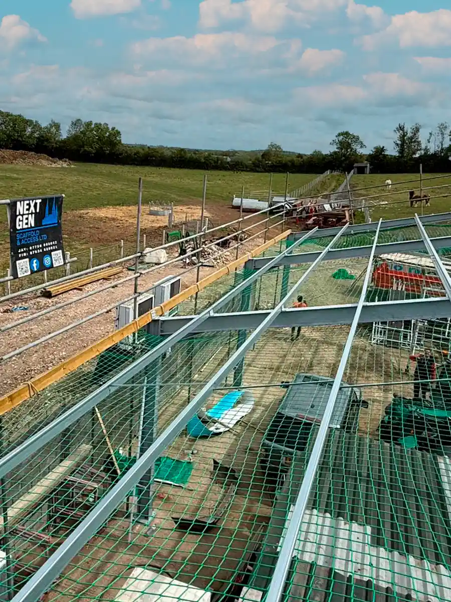 Scaffold Safety Netting Throughout The Midlands